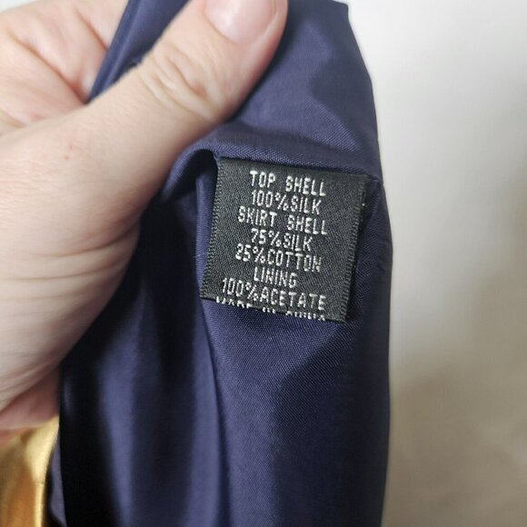 Adriana Papell Occasions Cocktail Evening Wedding Party Silk Dress Shrug Sz 6 - Picture 12 of 16